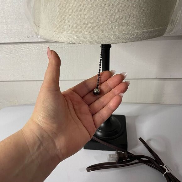 New! Lime light| brown stick| Side table Lamp - Picture 7 of 12